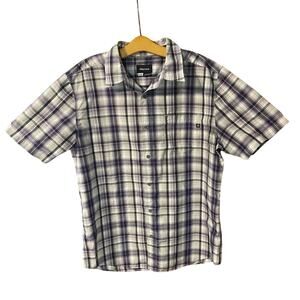 Marmot Men's Purple Plaid Casual Button Down Shirt hiking camping outdoors large